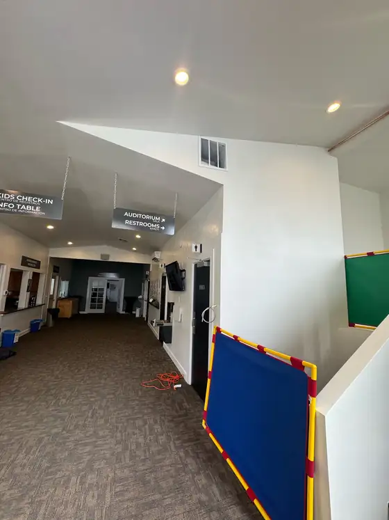 Completed hallway and stair area